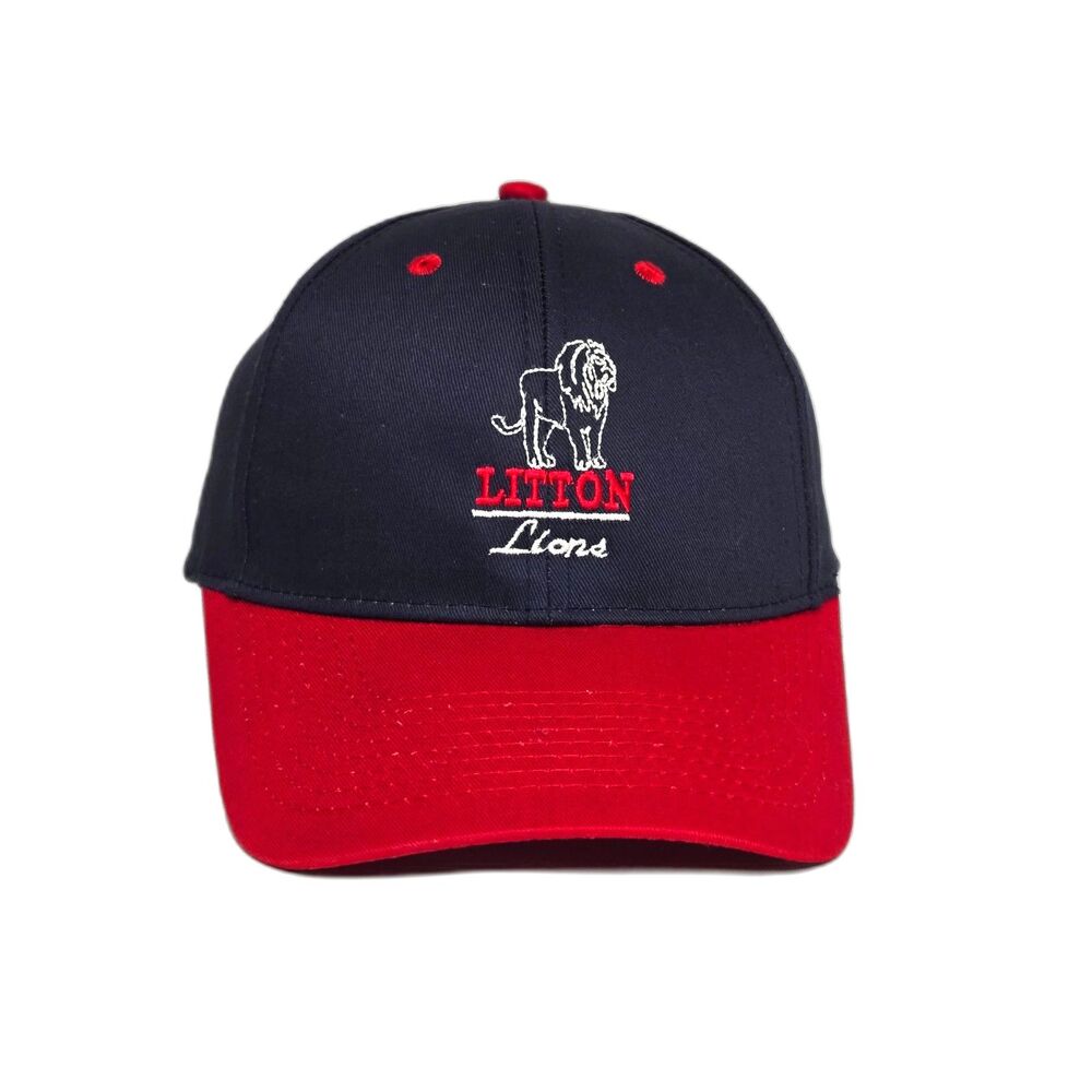 Vintage Litton Lions Two Tone Snapback Hat | OC Outdoor Cap | Blue Red